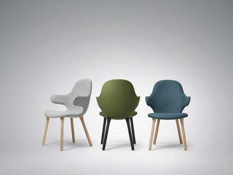 design stühle Catch Chair &Tradition grau grün blau