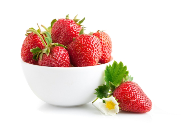 erdbeeren gesund frisch leckeres dessert