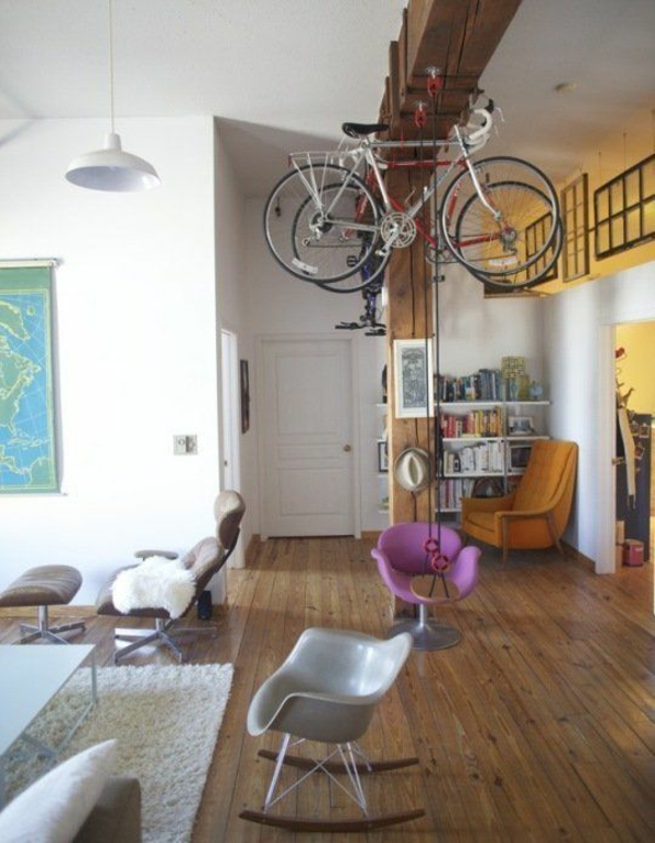 fahrrad ständer design kreative wohnideen zuhause