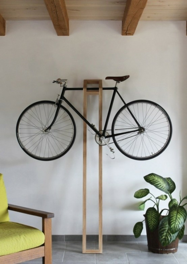 fahrrad ständer kreative wohnideen holz design