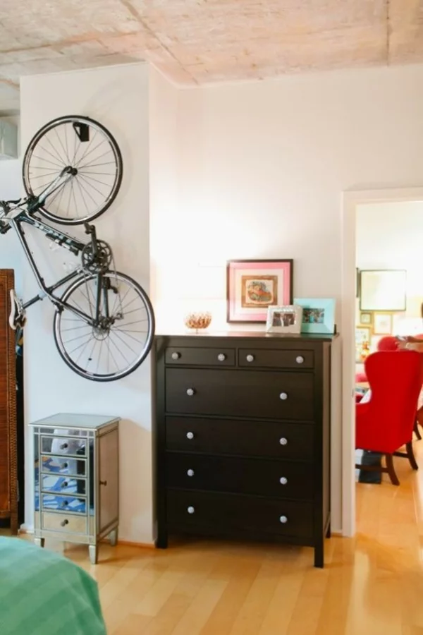 fahrrad wandhalterung kreative wohnideen zuhause