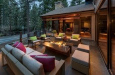 Moderne Ethanol Feuerstelle sorgt für Romantik