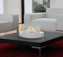 Moderne Ethanol Feuerstelle sorgt für Romantik