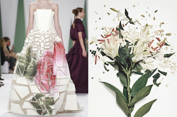 kunst fotografie designer kleid lilium weiß