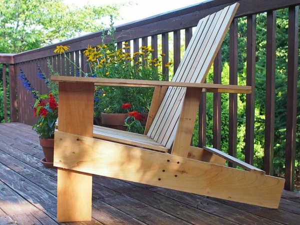gartenmöbel aus paletten gartenstuhl selber bauen terrasse ausstatten