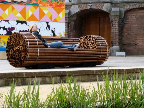 gartenmöbel luxus bambus designer möbel bank design