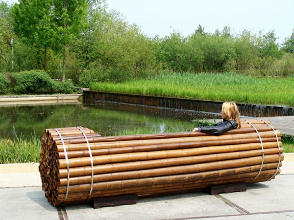 gartenmöbel luxus bambus designer möbel bank