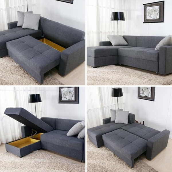 kleine wohnung einrichten tipps funktionales sofa