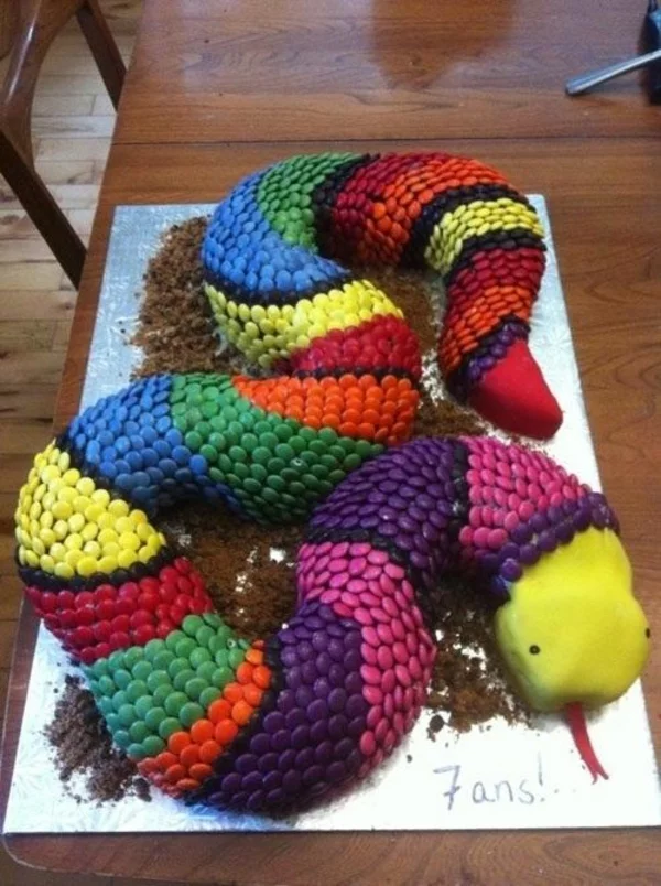 lustige torten tiere design farbig