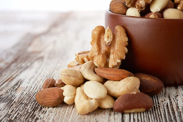 magnesium wirkung gesund essen obst und gemüse nüsse