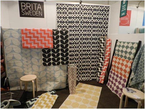 plastikteppich skandinavisches design designer teppiche brita sweden