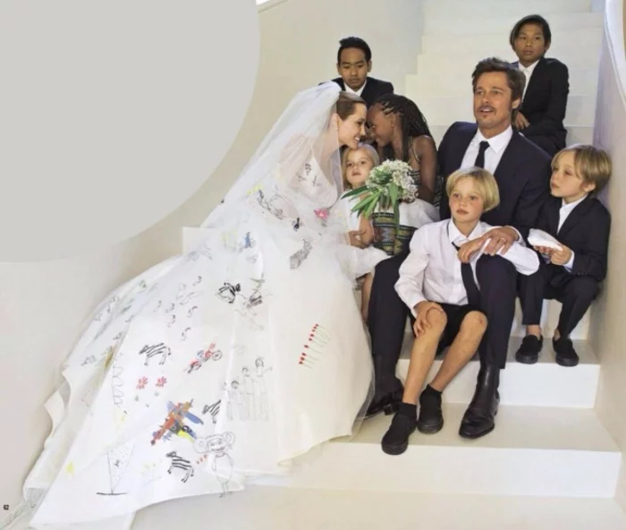 Angelina Jolie Kinder hochzeitstag foto