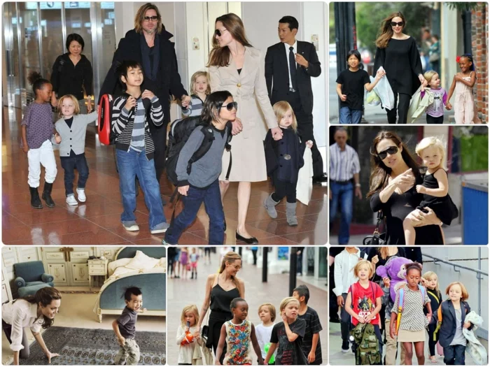 Brad Pitt Angelina Jolie Kinder unterwegs
