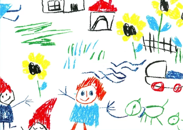 DIY Deko mit Kinderzeichnungen kreative deko ideen