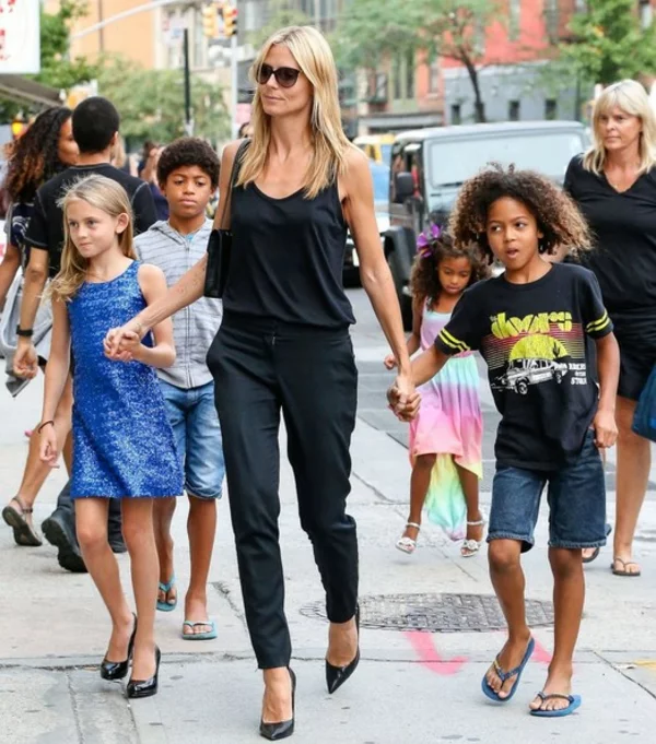 Heidi Klum mit ihren vier kindern
