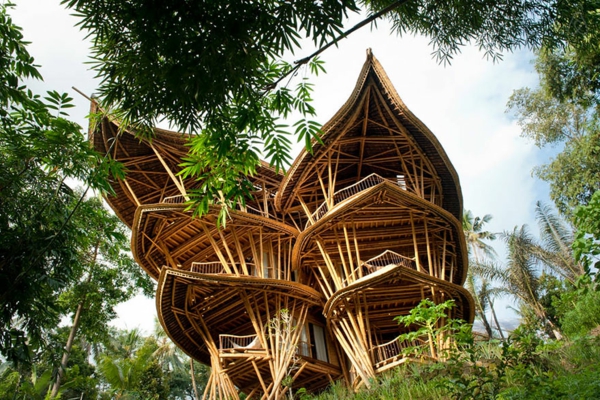 bambus holz häuser bali nachhaltiges bauen