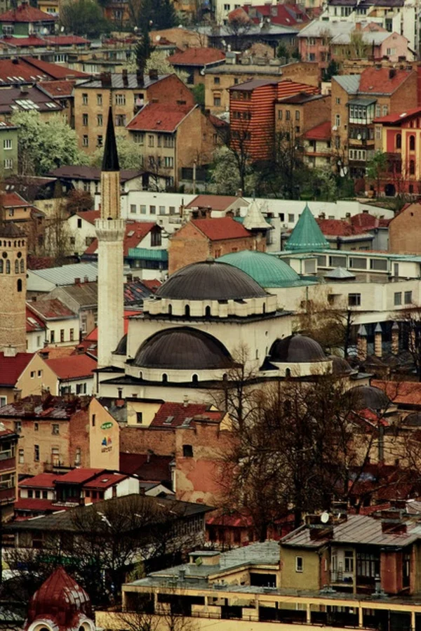 bosnien herzegowina hauptstadt sarajewo stadtaussicht