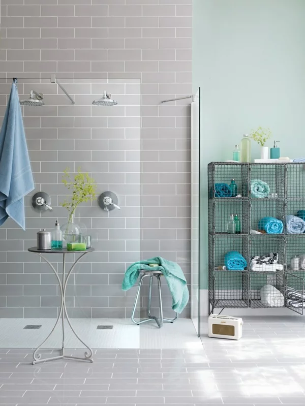 dusche renovieren moderne badezimmerarmatur doppelt duschen