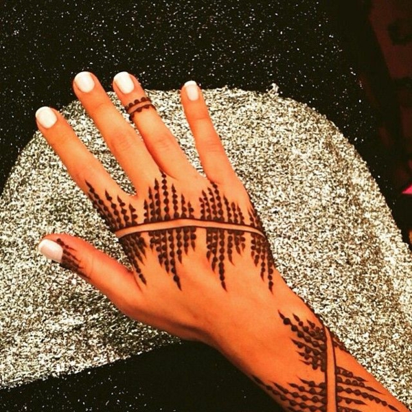 henna muster handdekoration geometrisch