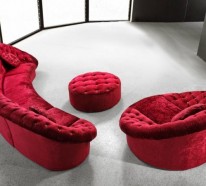 Rotes Sofa ins Innendesign einbeziehen – Inspirierende rote Sofas