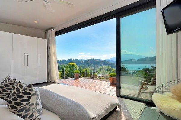 Traumhafte Schlafzimmergestaltung mit herrlicher Aussicht