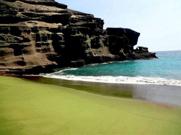 schönste strände Papakolea Green Sand Beach