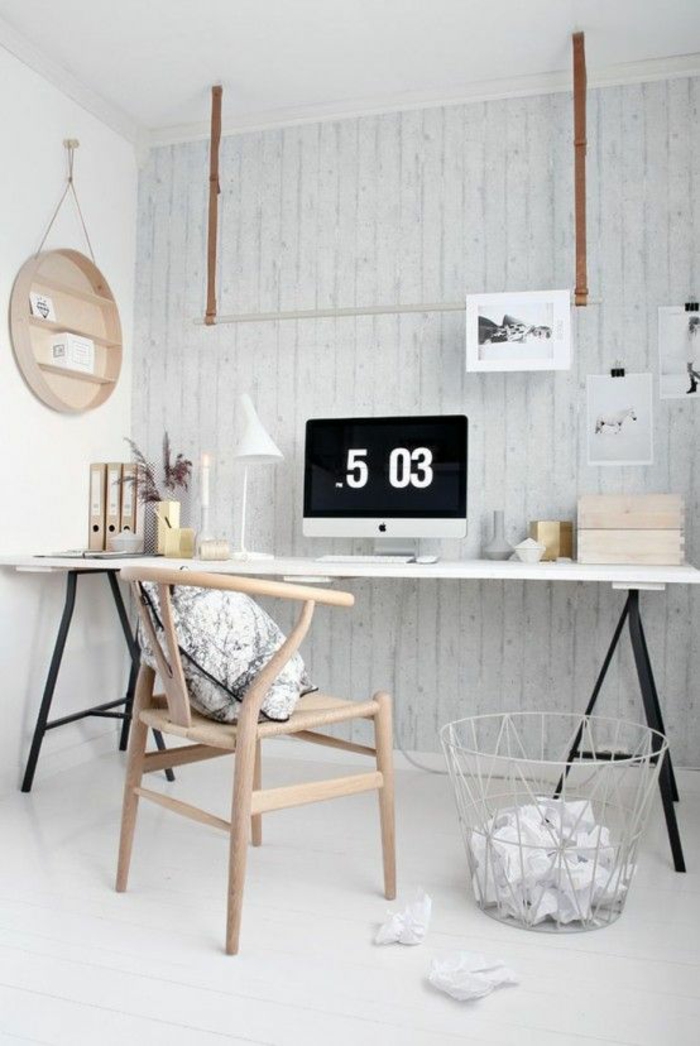 skandinavische möbel arbeitszimmer gestalten büromöbel