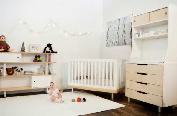 teppich babyzimmer weiß schlicht design
