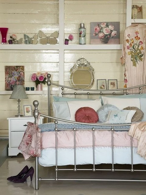 vintage schlafzimmer design weibliche ausstrahlung