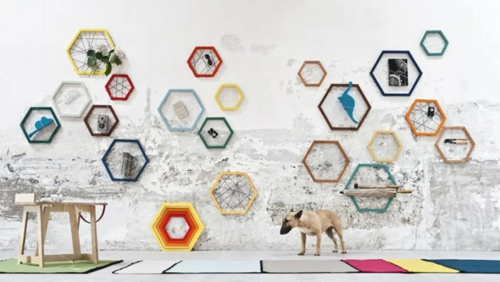 Designer Einrichtung hexagon