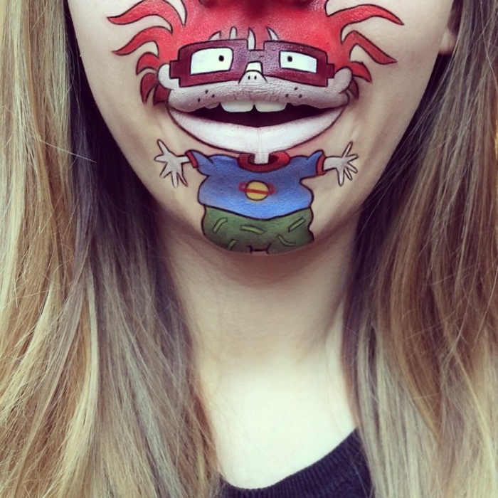 Laura Jenkinson kreativ lippen schminken comicfiguren