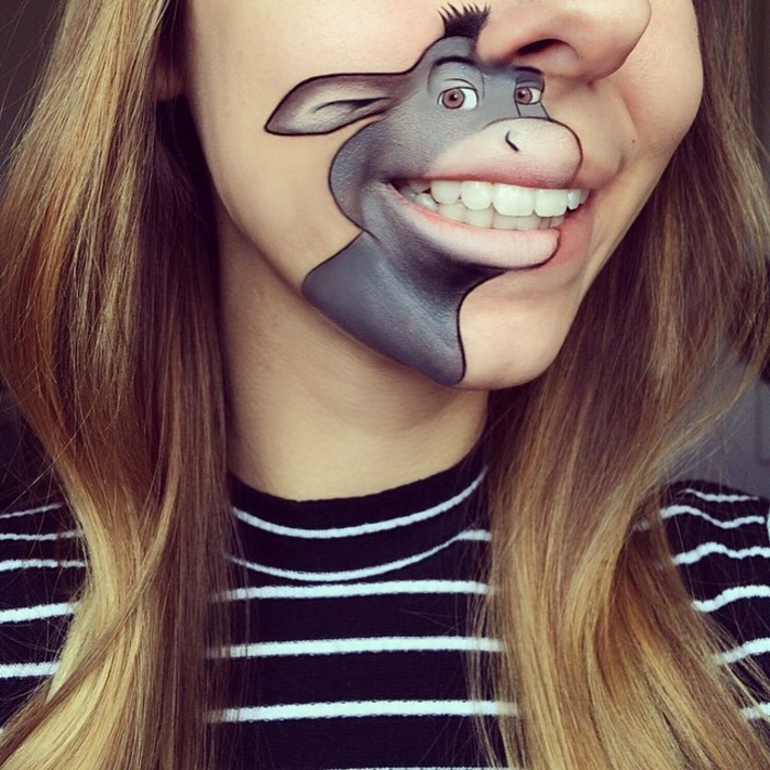 Laura Jenkinson lippen schminktipps comicfiguren esel