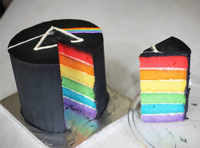 außergewöhnliche torten regenbogenkuchen