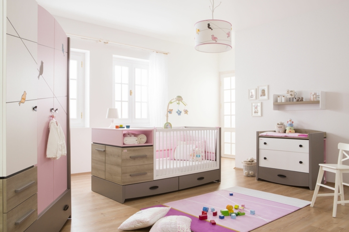 kinderzimmergestaltung babyzimmer stilvoll reizvoll schöne farbkombination