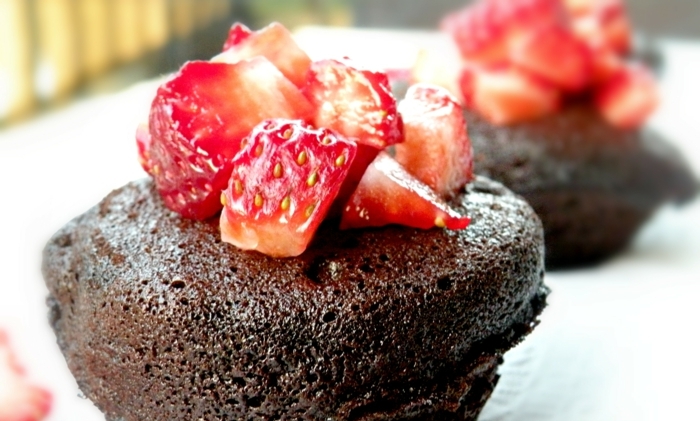 backen ohne kohlenhydrate muffins schokolade erdbeeren