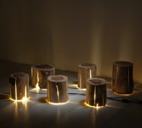 Baumstamm Möbel: ausgefallene Designer Leuchten von Duncan Meerding