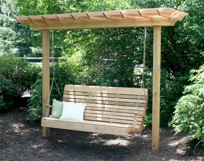 Pergola Mit Schaukel Selber Bauen
