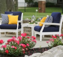 Gartenauflagen und Sitzkissen vermitteln Bequemlichkeit und Stil