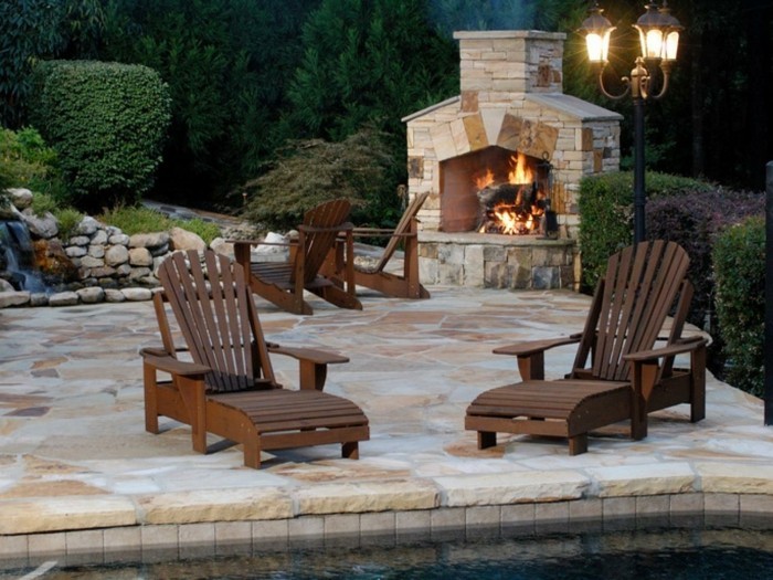 Gartenkamin oder offene Feuerstelle - 30 Ideen, wie Sie stilvolle