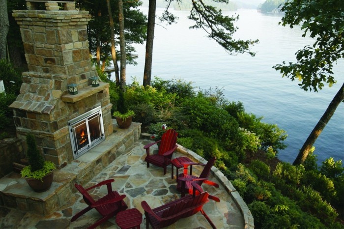 Gartenkamin oder offene Feuerstelle - 30 Ideen, wie Sie stilvolle