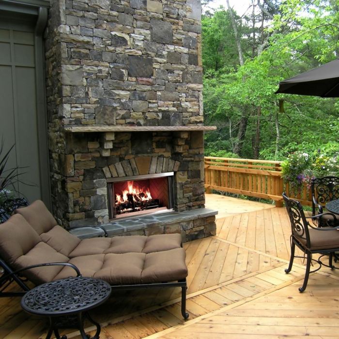 Gartenkamin oder offene Feuerstelle - 30 Ideen, wie Sie stilvolle