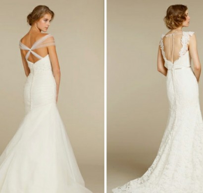 Rückenfreie Hochzeitskleider liegen voll im Trend