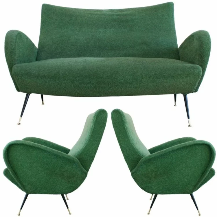 italienische sofas italienische designermöbel wohnzimmer set grün