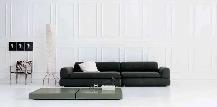 italienische sofas italienische designermöbel wohnzimmer sofa schwarz