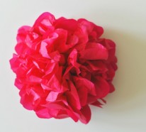 Herrliche Kunstblumen aus Taschentüchern selber basteln