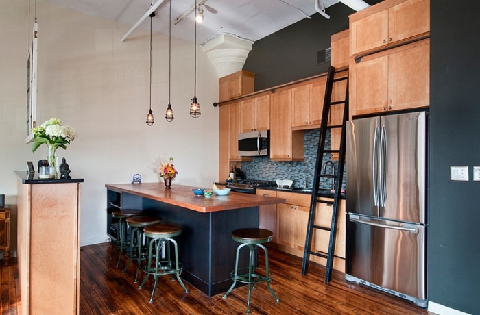 100 Kücheneinrichtung Beispiele mit industriellem Look