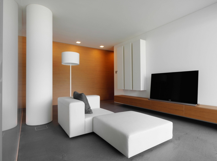 modern einrichten weiße möbel sideboard minimalistisch