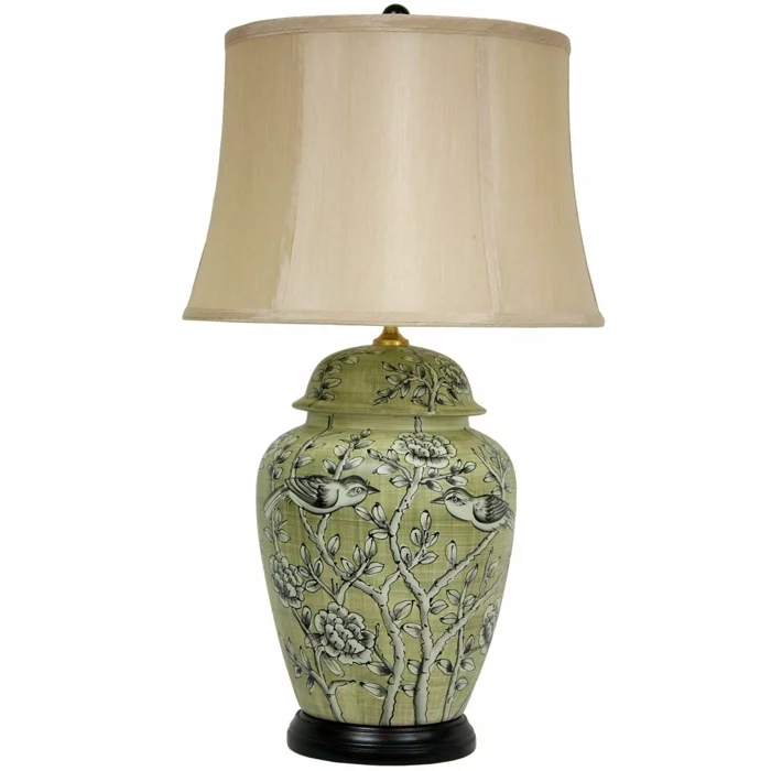 orientalische lampen nachttischlampe zeichnung asiatisch