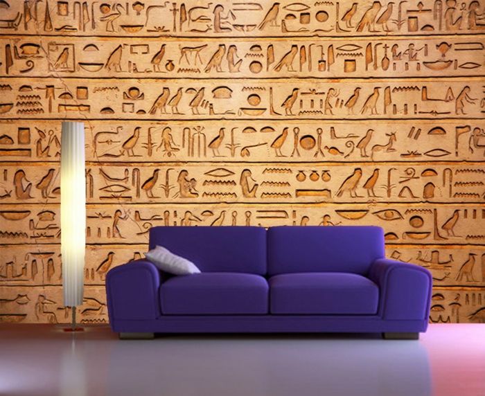 selbstklebende tapete ägyptische hieroglyphen