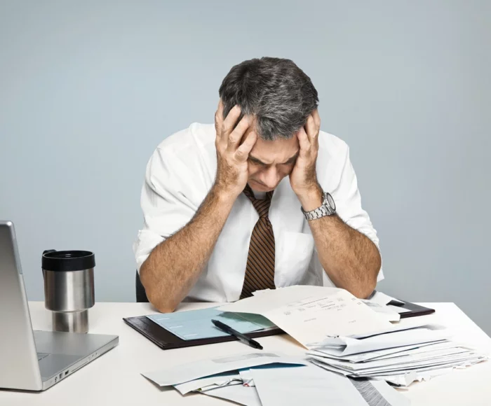 symptome bei stress arbeit hektisches leben